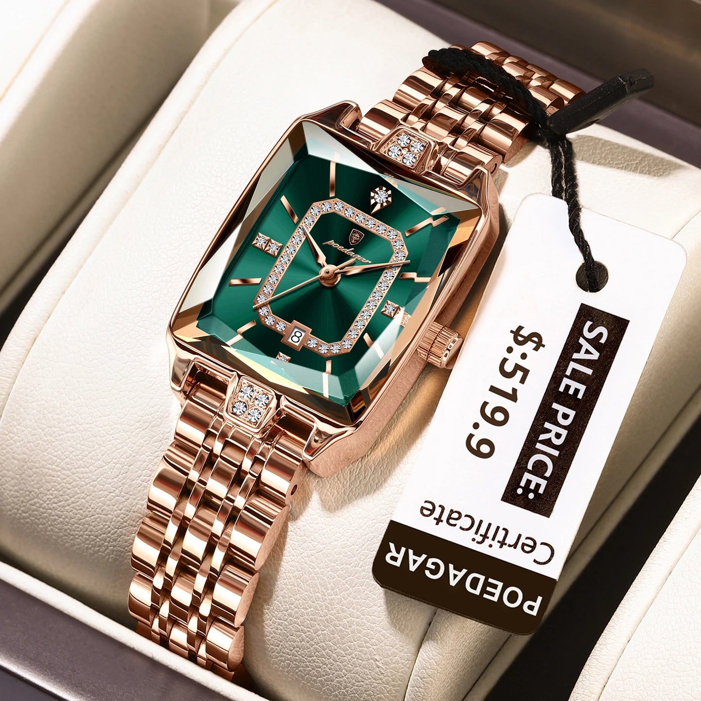 Orologio da Polso Donna Quarzo Quadrante Acciaio Inossidabile Classico Elegante