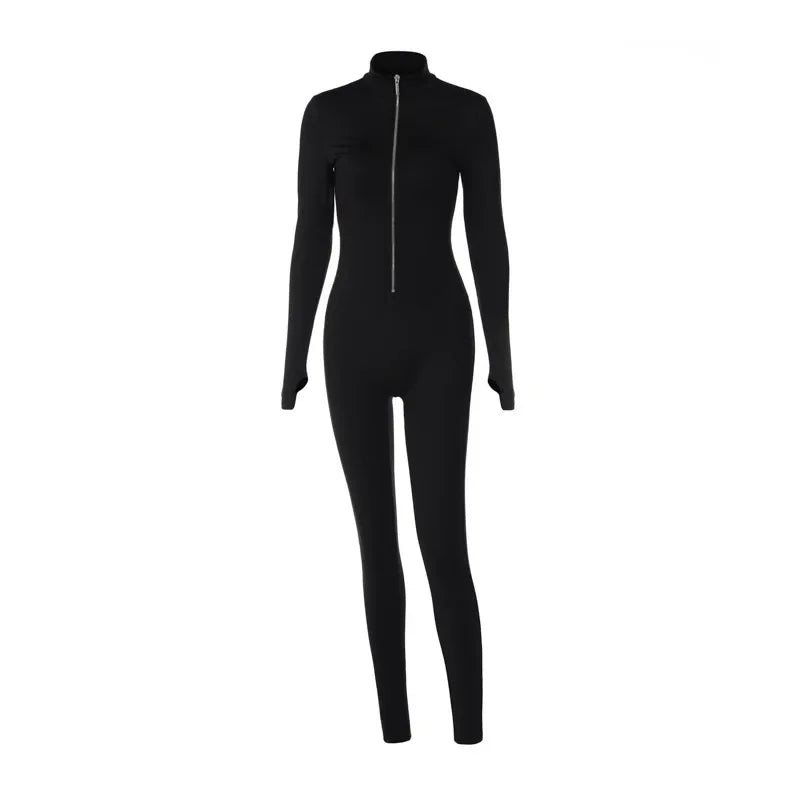 Damen Overall Bodycon Jumpsuit Streetwear Fitness-Strampler Playsuit