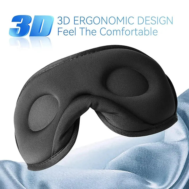 Schlafmaske Maske Augenbinde Augenmaske Nachtmaske 3D Schlafbrille mit Musik