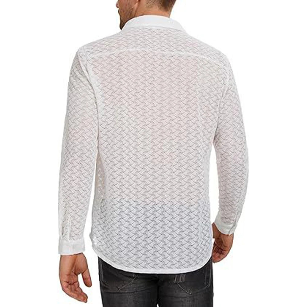 Fetisch Fashion Männer Sexy Bodysuits Herren Body Shirts Hemd Transparent Club