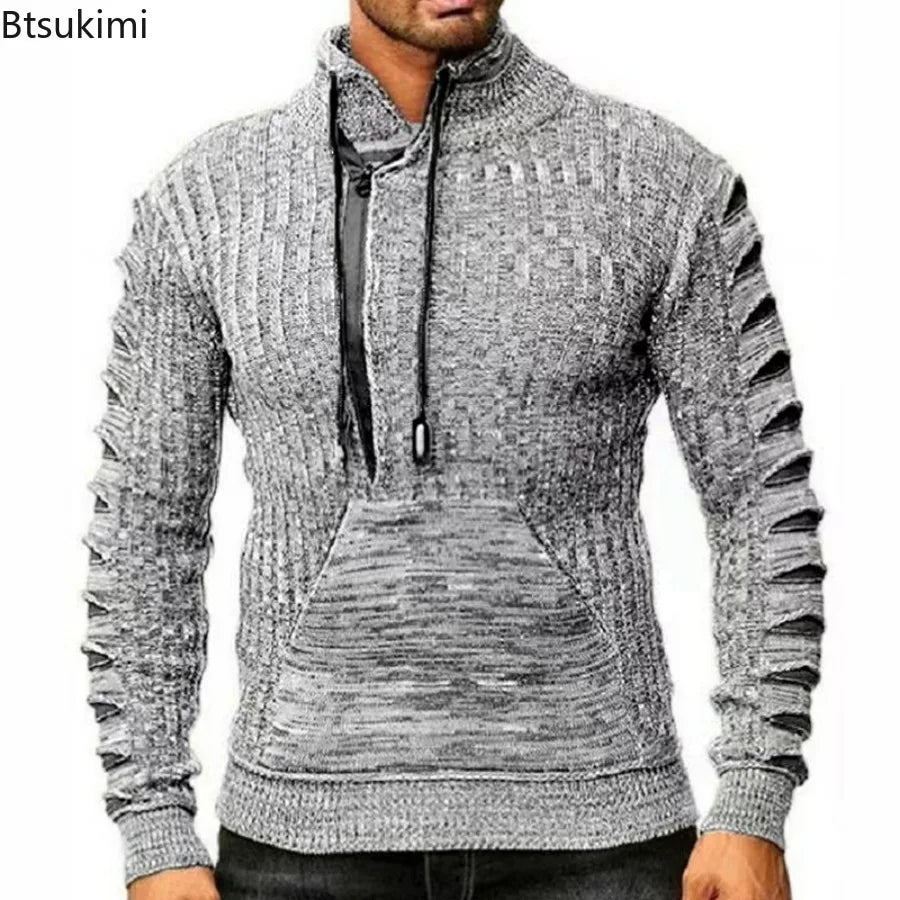 Herren Pullover Sweatshirt Troyer Pulli Sweater Rundkragen Shirt Langarmshirt