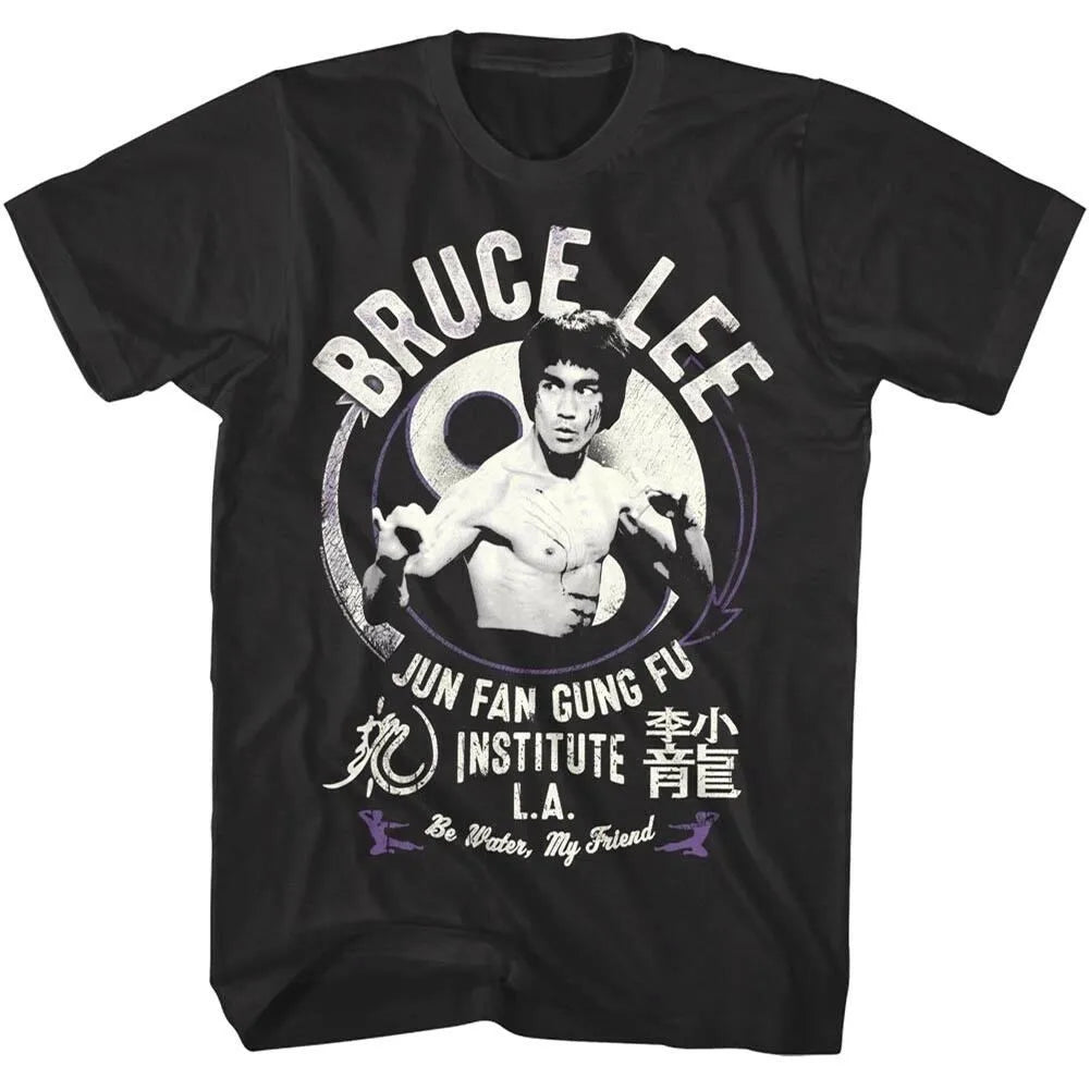Herren Fashion Vintage Jeet Kune Do Kung Fu T-Shirt Rundhals Unisex Streetwear