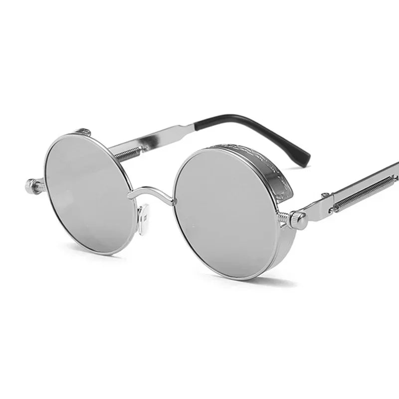 Damen Sonnenbrille Luxus Modische runde Herren Brille Vintage UV400