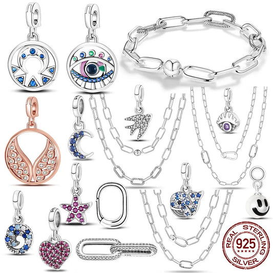 Bettelarmband Beads Sammelarmband aus 925er Silber Anhänger Charms Armband Damen