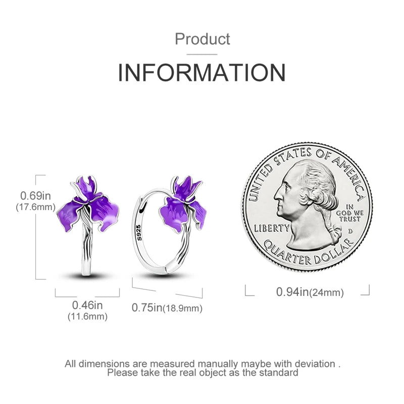 Orecchini a Cerchio in Argento 925 Sterling con Zirconi | Creole Brillantini