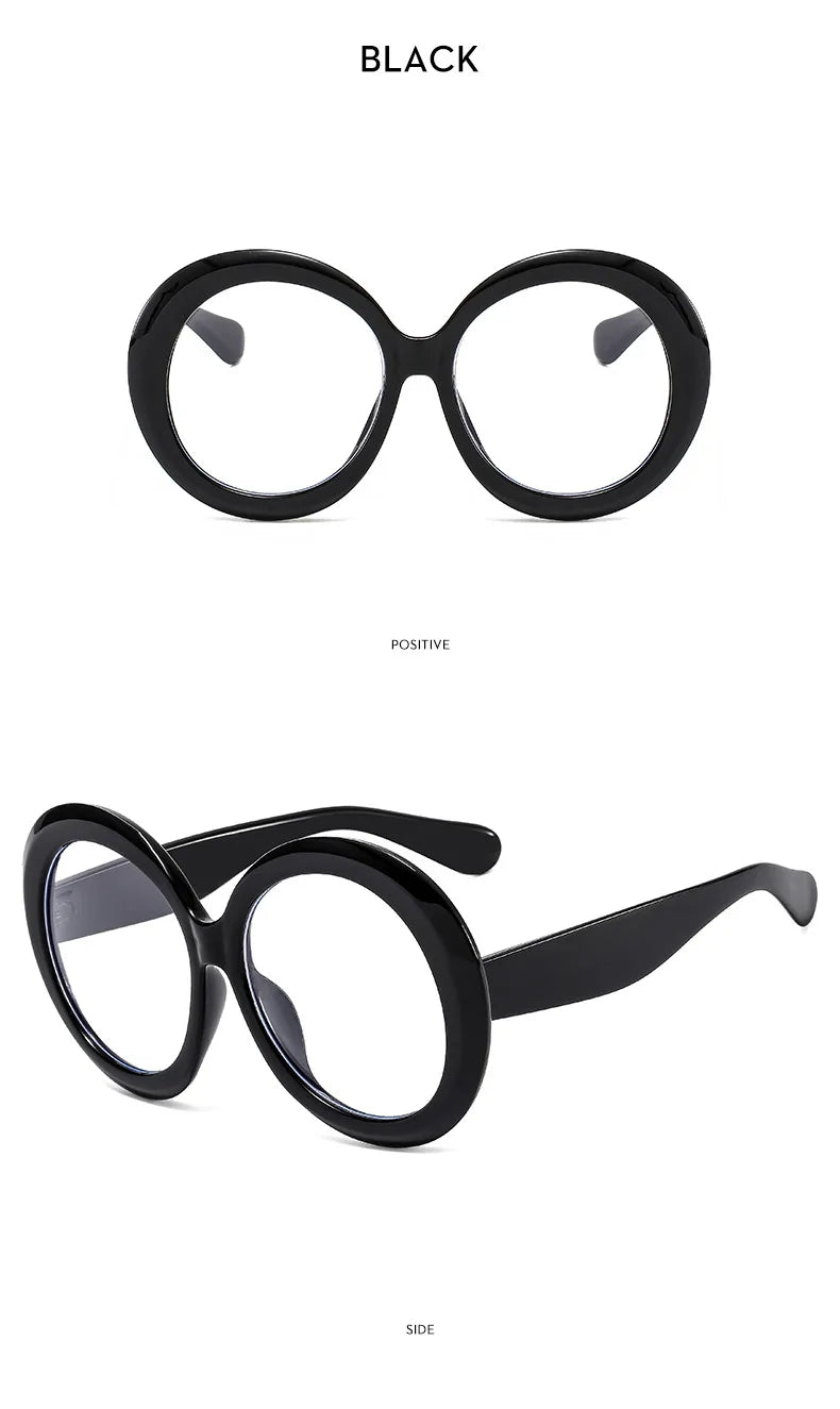 JNPCXI Übergroße Runde Sonnenbrille Frauen Männer Luxus Marke Großen Rahmen Sonnenbrille Brille Große Shades Unisex Reiten Brillen