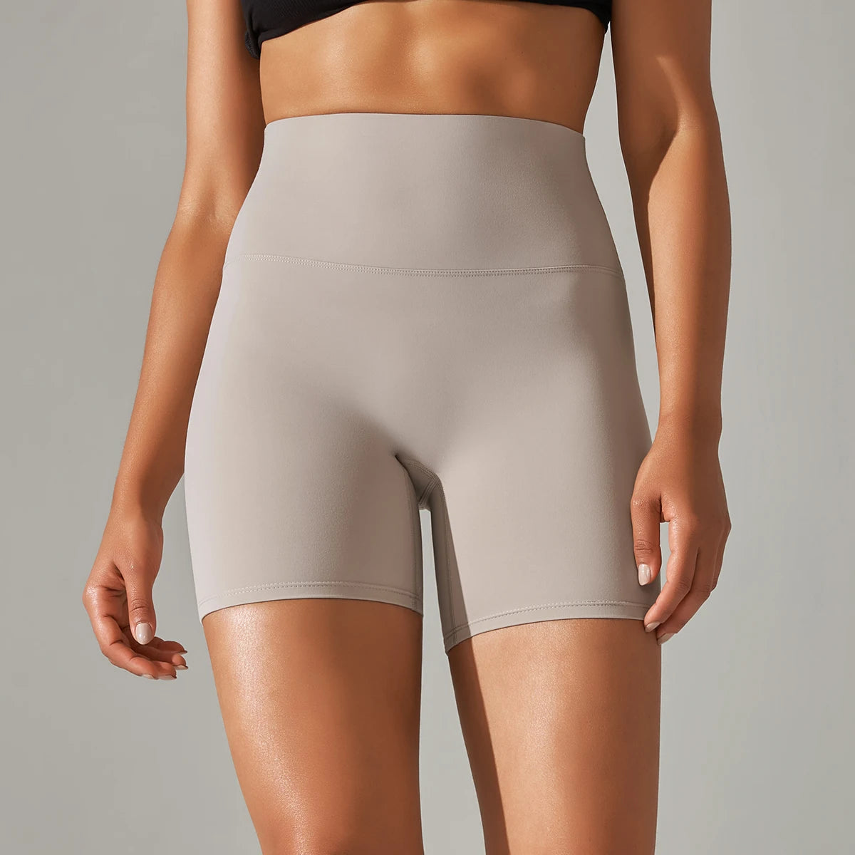 Damen Yoga Shorts hohe Taille Push-Up Damen Sport Hot Pants Fitness Gym Hotpants