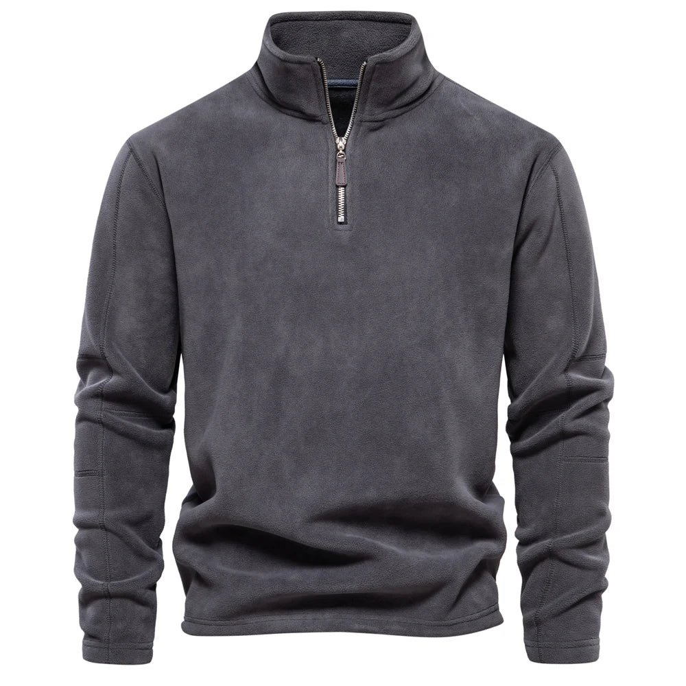 Herren Pullover Sweatshirt Troyer Pulli Sweater Stehkragen Zipper Langarmpulli