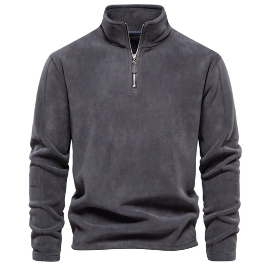 Herren Pullover Sweatshirt Troyer Pulli Sweater Stehkragen Zipper Langarmpulli