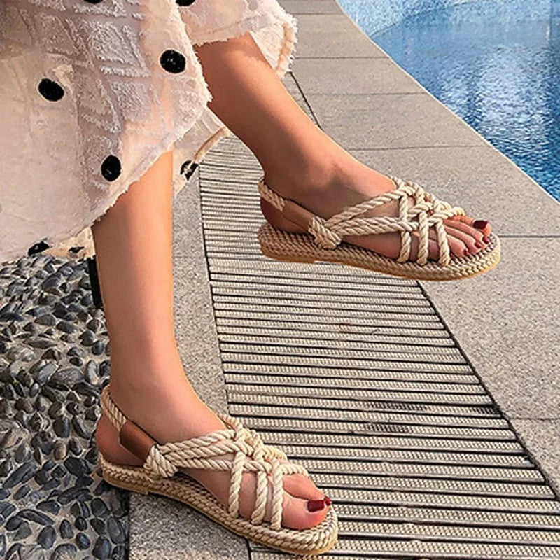Damen Sandalen Freizeitschuhe Strandschuhe Sandaletten Römersandalen Flip-Flops