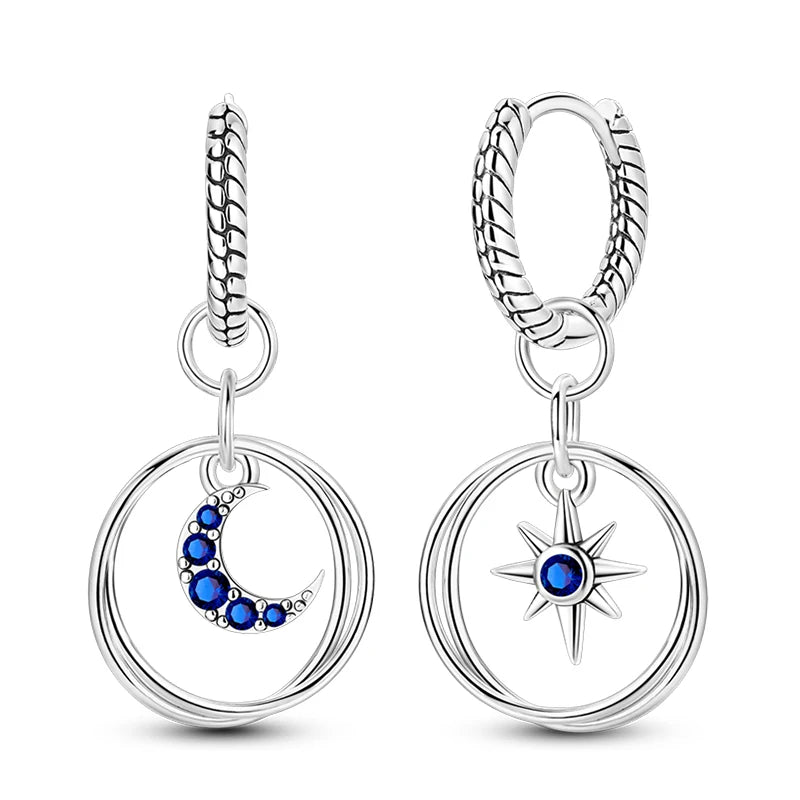 Creole Argento 925 Sterling Zirconi | Orecchini Eleganti Ipoallergenici Regalo