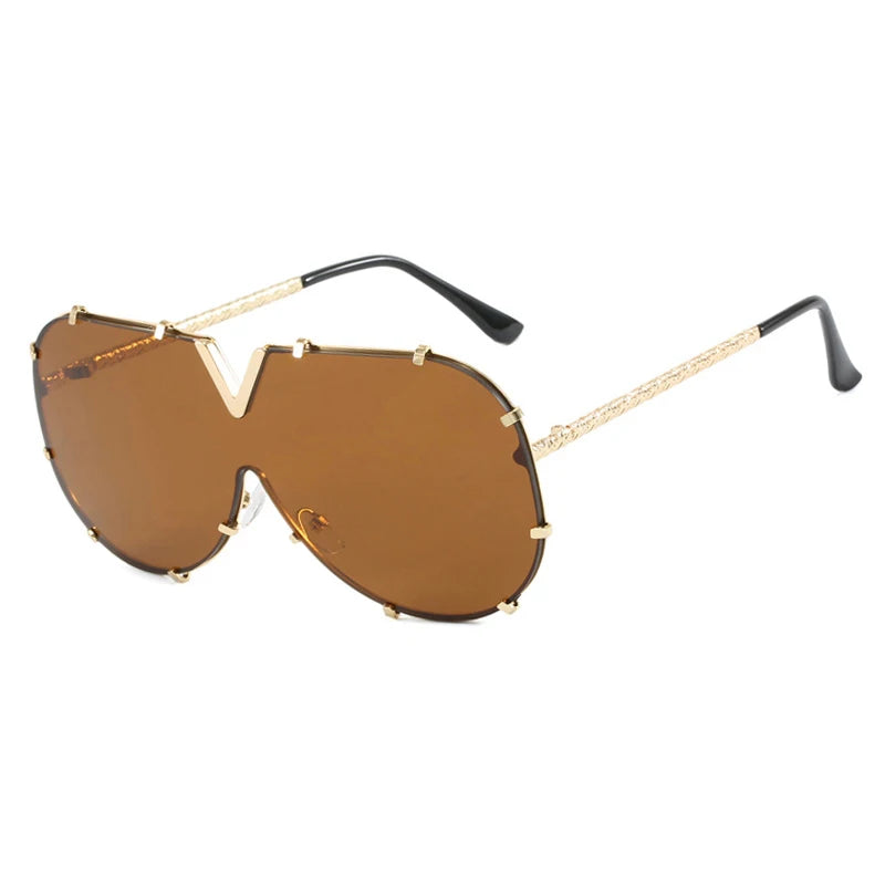 Occhiali da sole ovali oversize per donna e uomo Fotocromatici Polarizzati UV400
