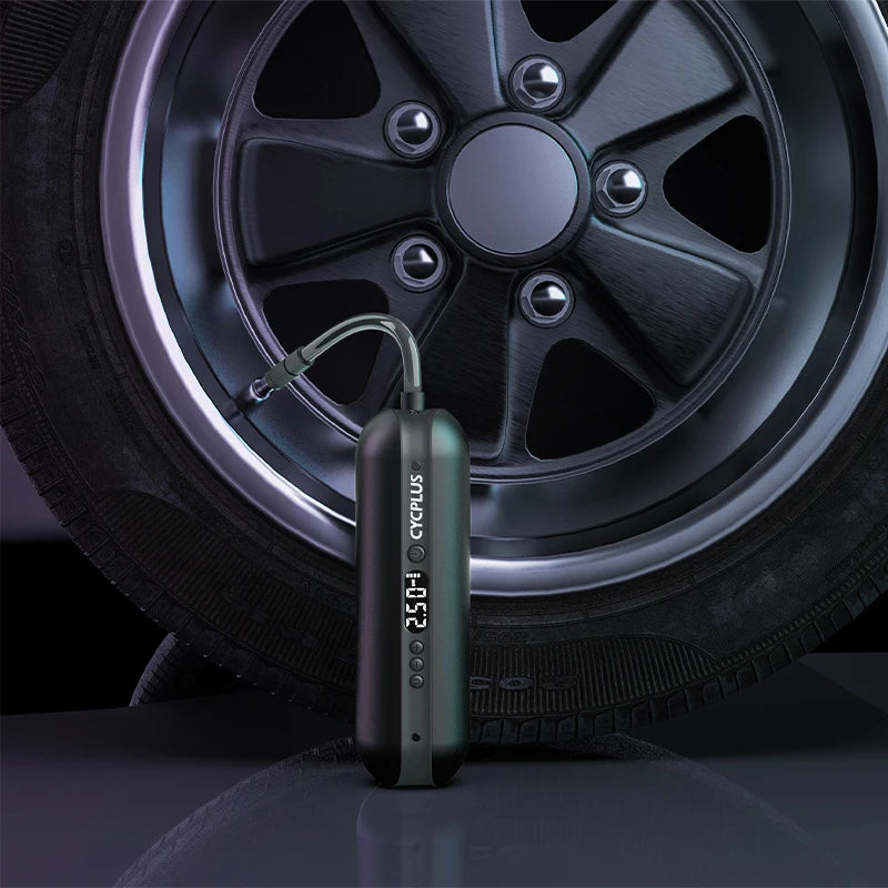 Elektrische Fahrradpumpe Akku Luftpumpe Auto Reifen Kompressor Power Bank