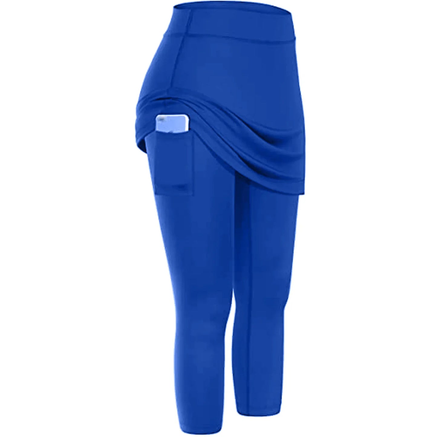 Yoga Leggings Mini Kleid Damen Hose Fitness Hosenrock Leggins Rock Tennisrock