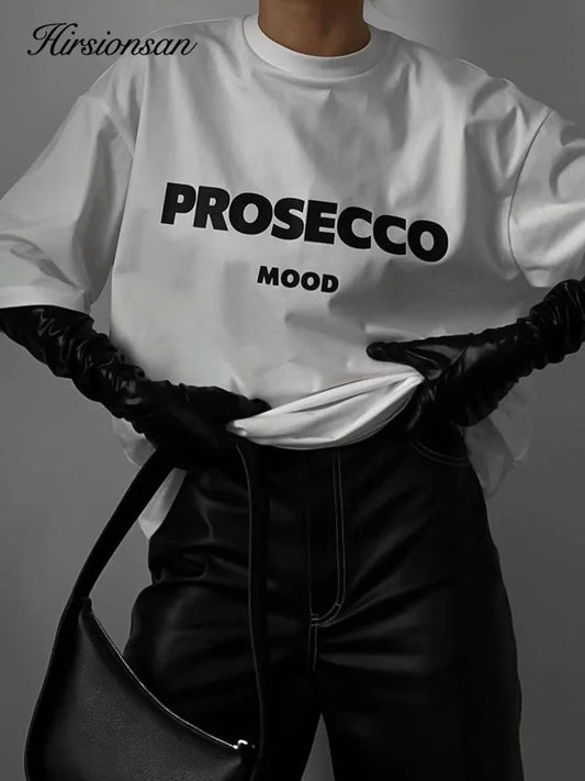 Damen Sommer Top Prosecco T-Shirt Rundausschnitt Hemd & Bluse Damentop Mädchen