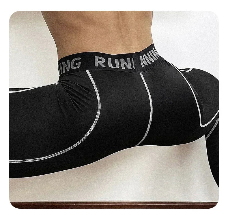 Herren Leggings Sporthose Jogginghose Trainingshose Lauf Hose Kompressionshose