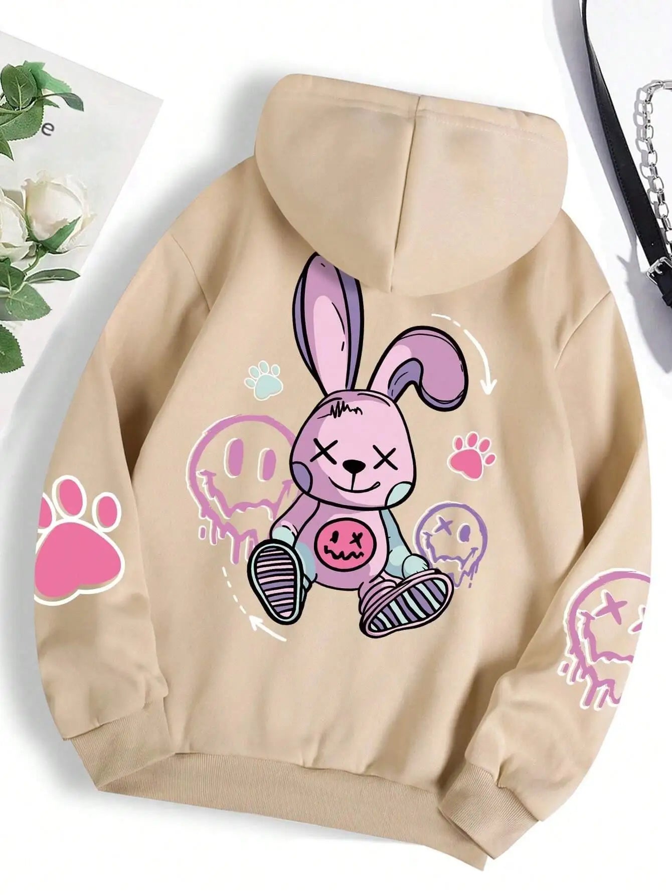 Teddybär Kapuzenpullover Sweatshirt Fleece Hoodie Pulli Damen Kapuzenpulli Shirt