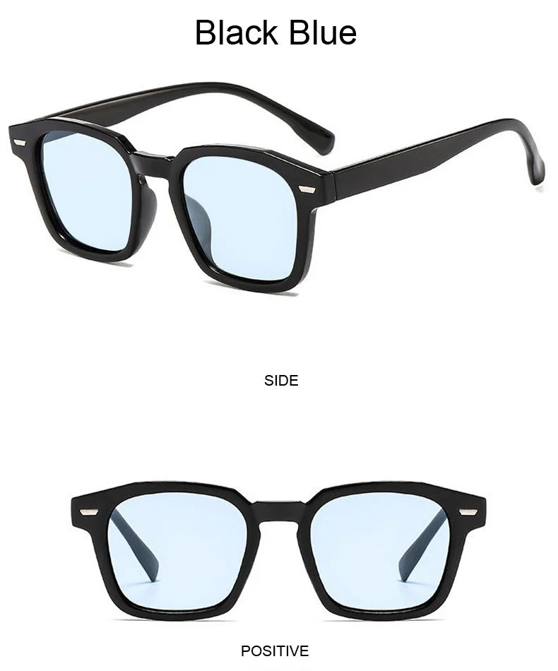 Damen Sonnenbrille Designer Luxus Brille Quadratische Übergröße Gläser Vintage