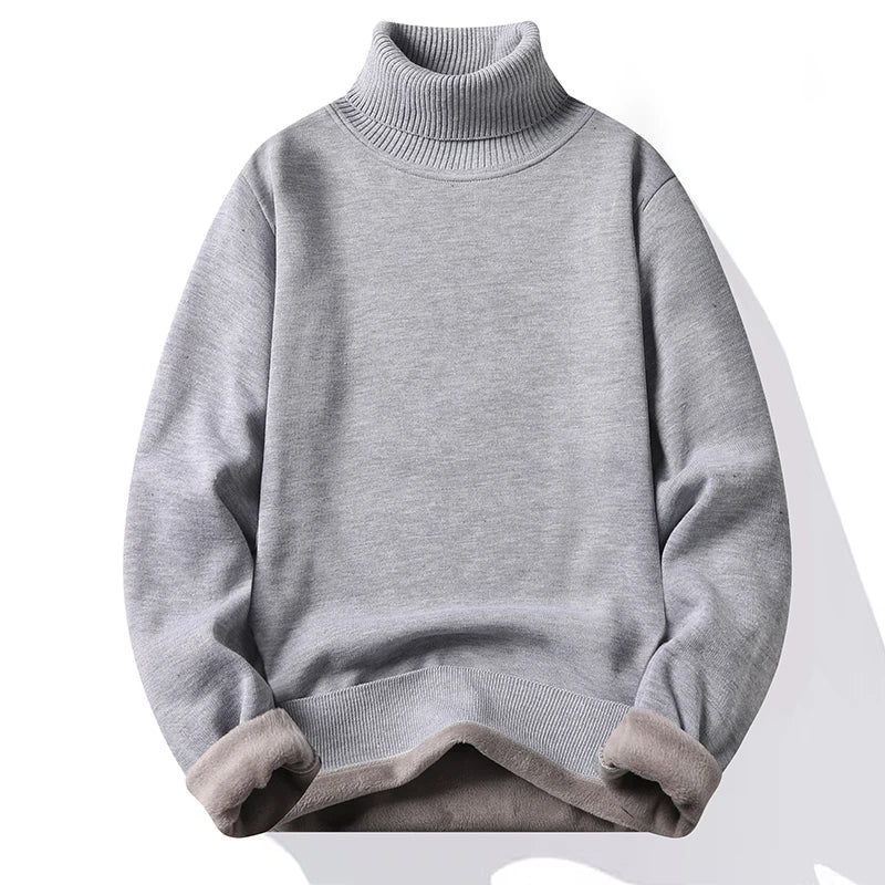 Herren Rollkragen Pullover Sweatshirt Leichter Pulli Sweater Shirt Langarmshirt