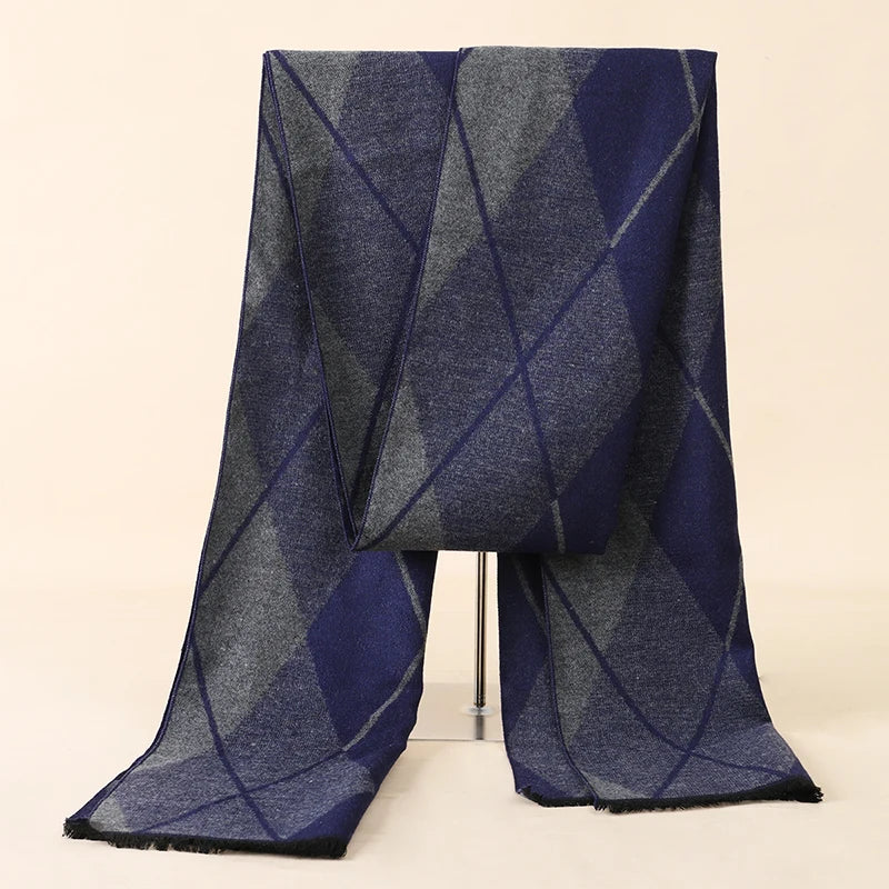 Herren Schal Winterschal Stola Schlauchschal Halstuch Wollschal Strickschal Loop