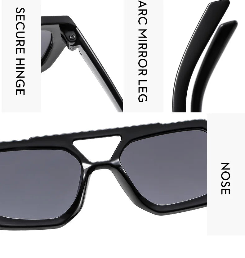 Occhiali da sole ovali oversize per donna e uomo Fotocromatici Polarizzati UV400