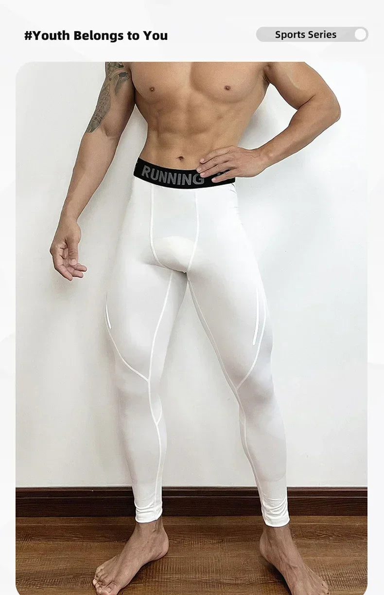 Herren Leggings Sporthose Jogginghose Trainingshose Lauf Hose Kompressionshose