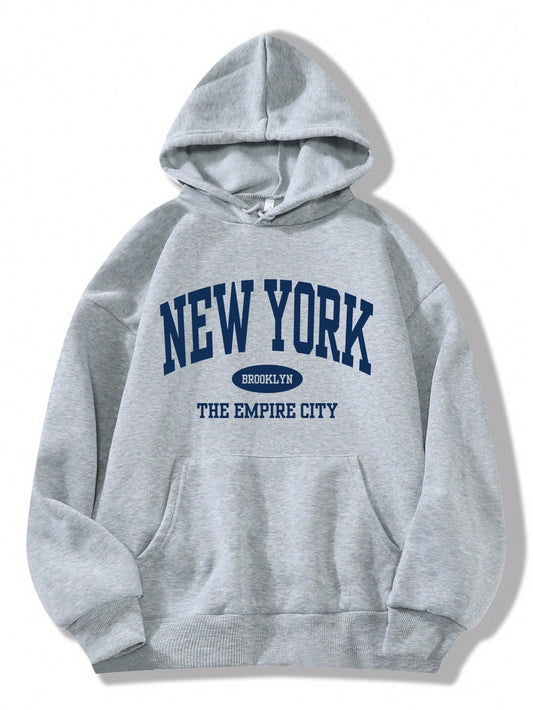 Felpa Donna  New York Giacca Sportiva Tuta Maniche Lunghe Cappuccio Maglia Shirt