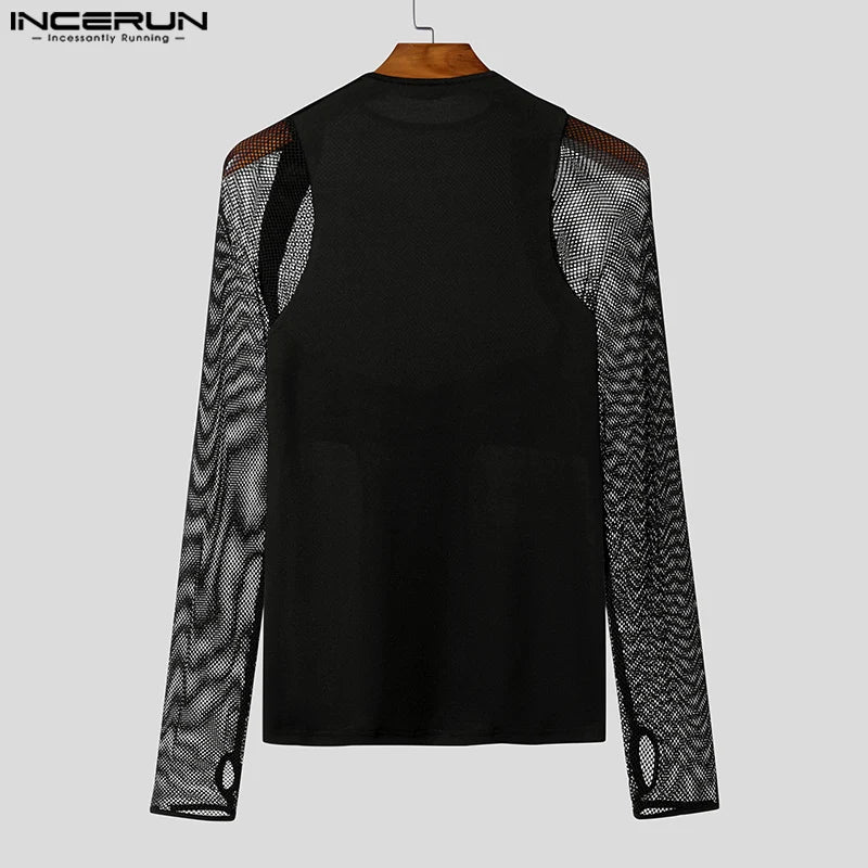 Maglietta Uomo Shirt T-Shirt Canottiera Camicia Maglia Sexy Body Trasparente Top