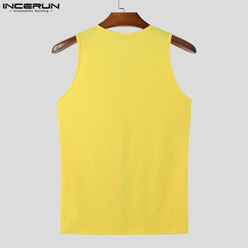 Herren Oberteil Ärmellos Tank Top Sexy Shirt Clubwear Muskel T-Shirt Unterhemd