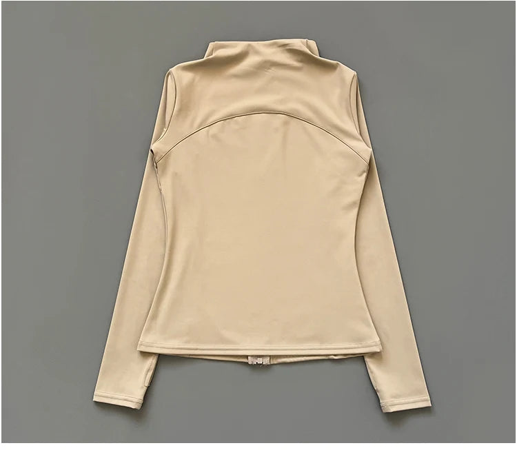 Felpa Donna Giacca Sportiva Con Zip Tuta Maniche Lunghe Cappuccio Maglia Shirt