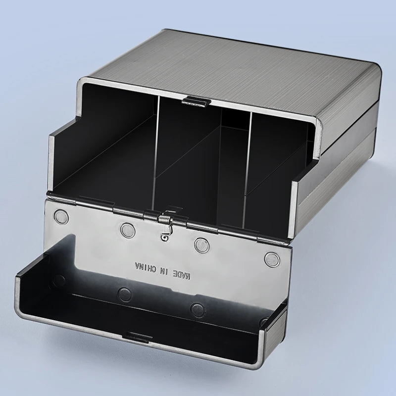 Zigarettenetui Etui 40 Zigaretten Box Dose Metall BigBox Tabakdose Klappdeckel