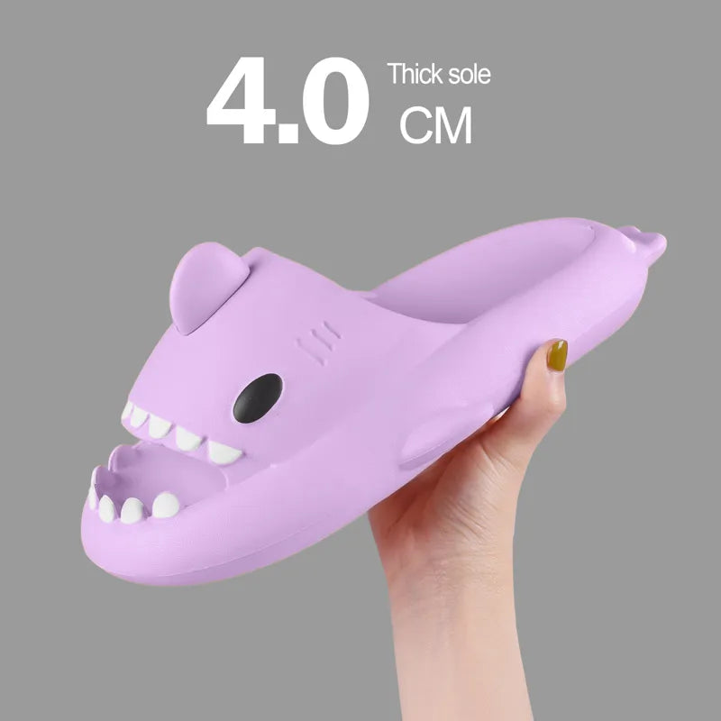 Shark Slippers Badelatschen Frauen Hausschuhe Anti-Rutsch Flip Flops Sandalen