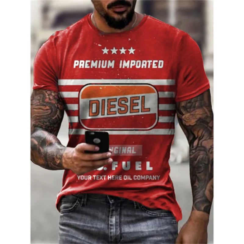 Herren Rock Band 3D T-Shirt Rundhals Unisex Sommer Streetwear Top Shirt
