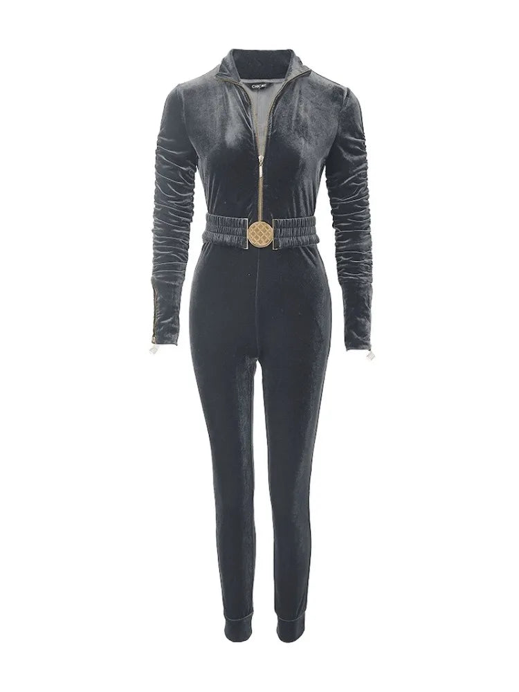 Damen Fashion Hose Latzhose Schlaghose Flare Trägerhose Samt Overalls Jumpsuits