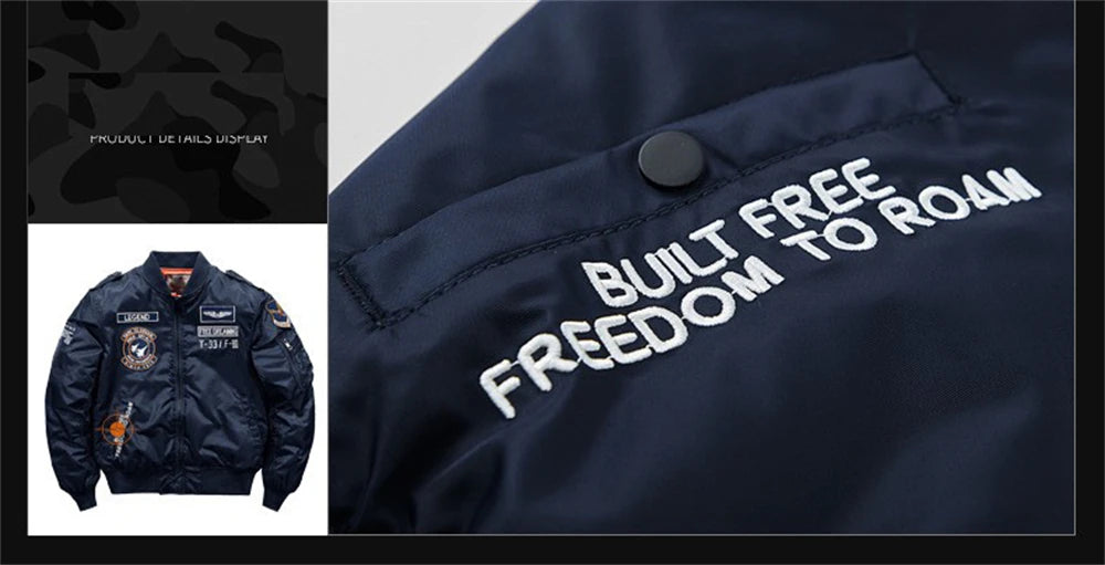 MA-1 Bomber Jacke Fliegerjacke Baseball Pilotenjacke Baseballjacke Air Force