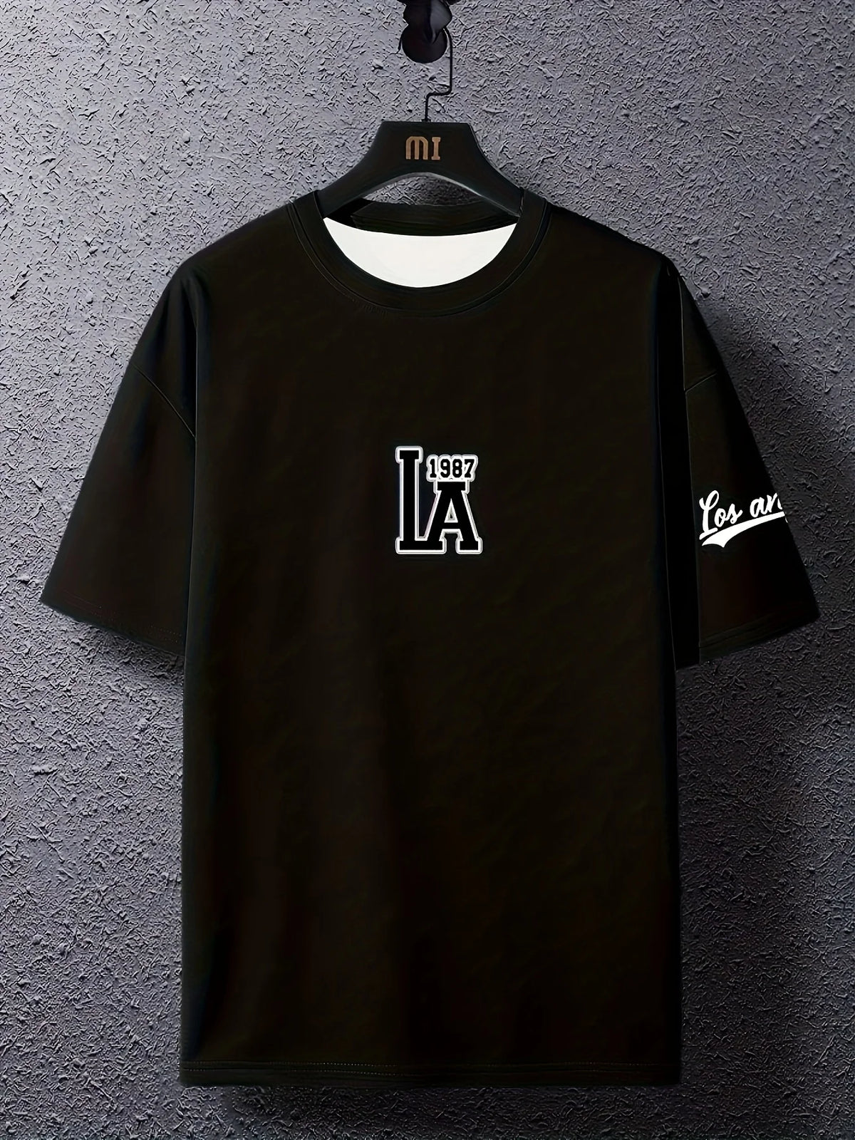 Herren T-Shirt Los Angeles Shirt Rundhals Streetwear Tank Top Hemd Polohemd