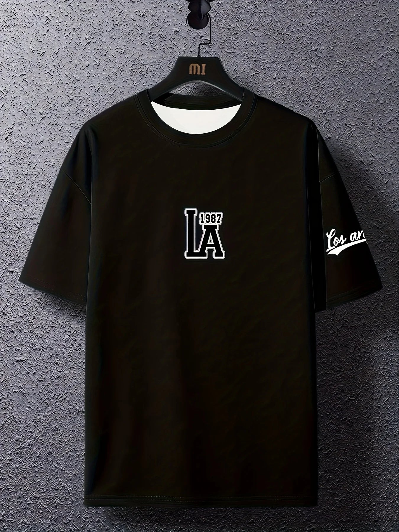 Herren T-Shirt Los Angeles Shirt Rundhals Streetwear Tank Top Hemd Polohemd