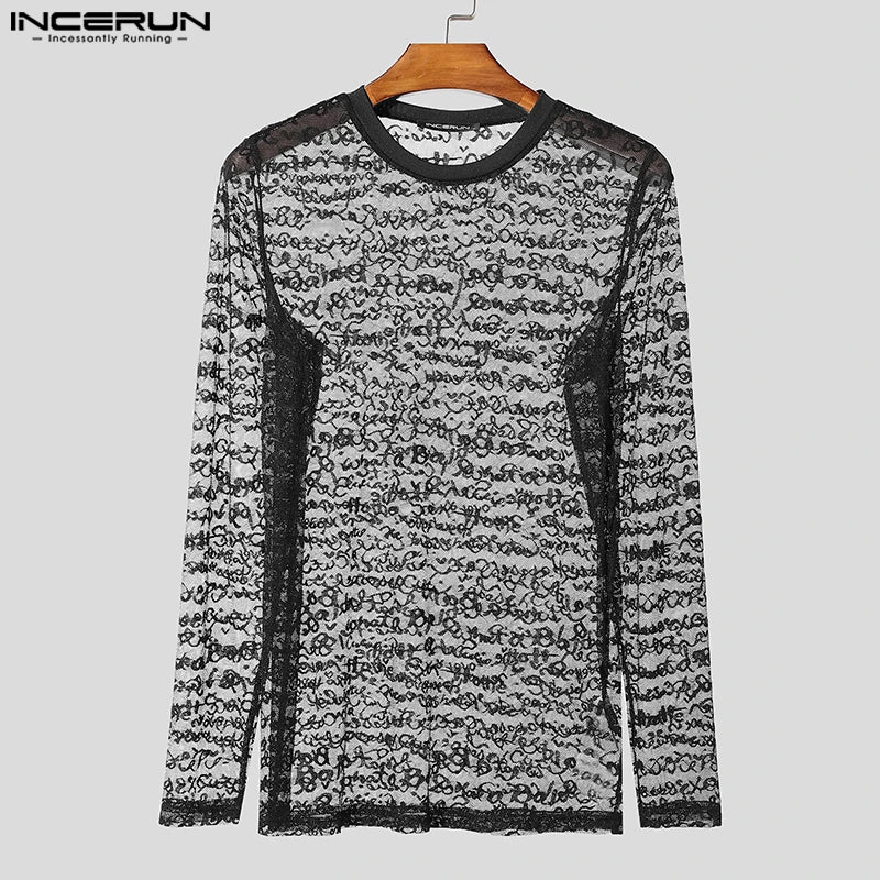 Fetisch Fashion Männer Oberteil Sexy Shirt Herren Body Hemd Transparent Clubwear