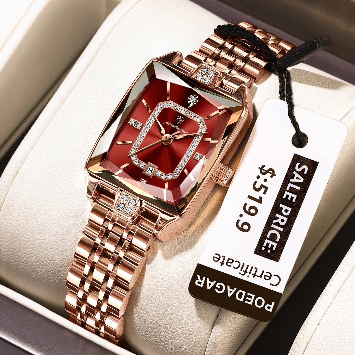 Orologio da Polso Donna Quarzo Quadrante Acciaio Inossidabile Classico Elegante