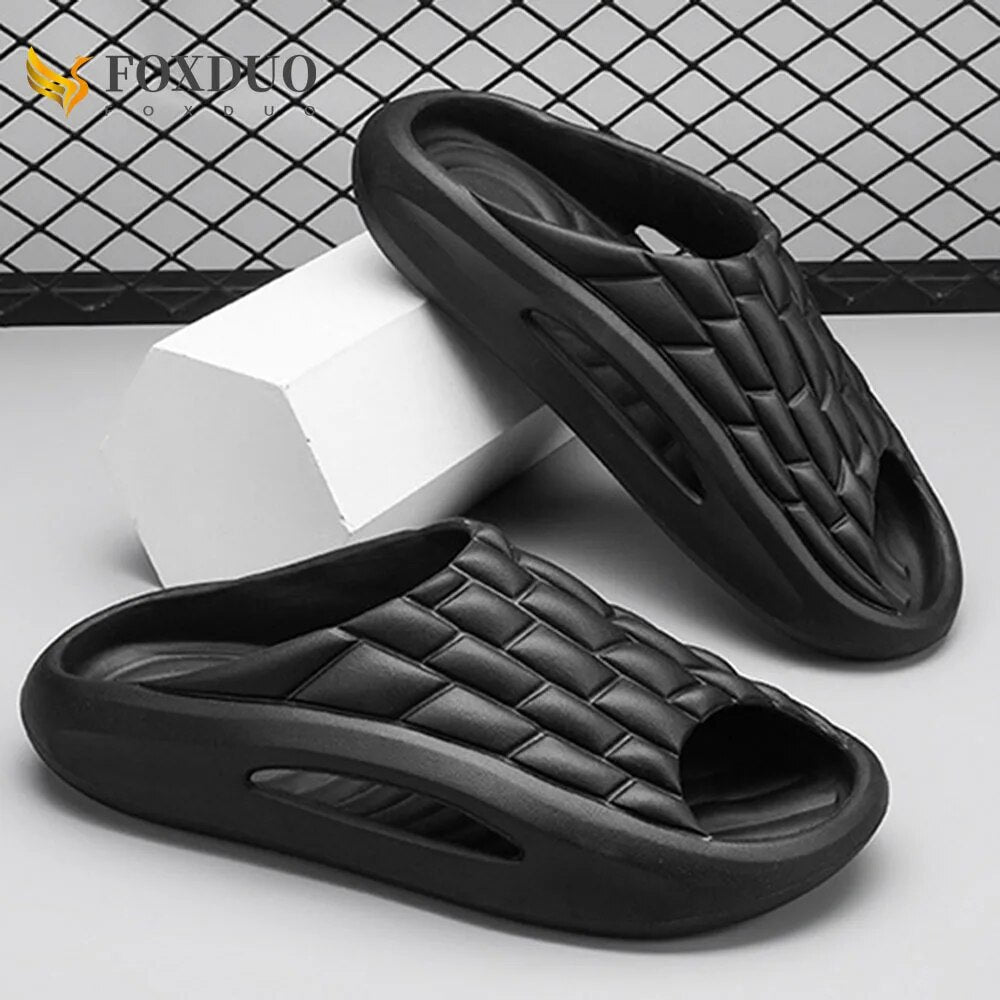 Badelatschen Hausschuhe Flip Flops Frauen Herren Sandalen Weiche EVA Sohle