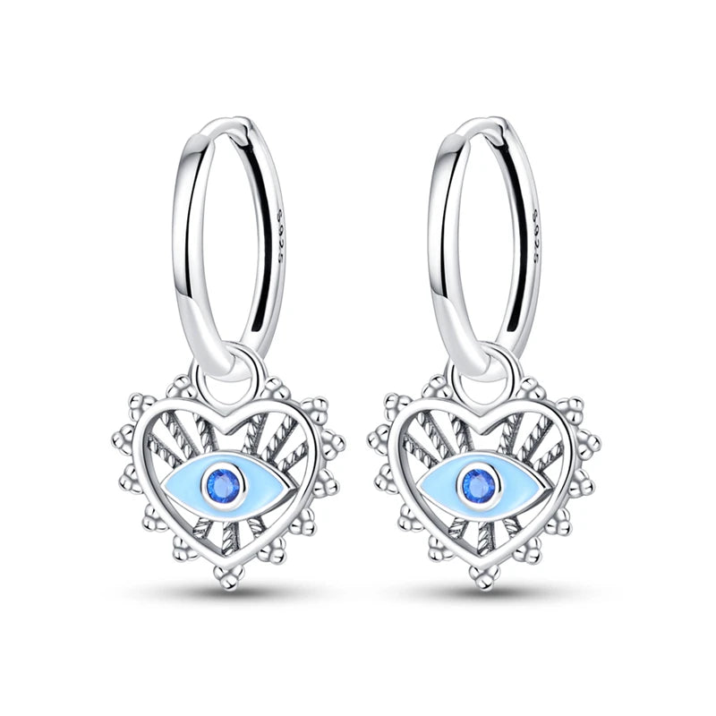 Creolen 925 Silber Ohrringe Zirkonia | Hypoallergen | Luxus Ohrstecker Geschenk