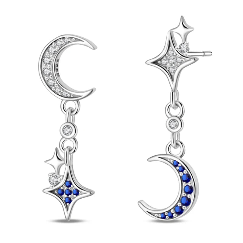 Creole Argento 925 Sterling Zirconi | Orecchini Eleganti Ipoallergenici Regalo
