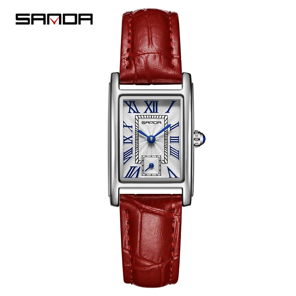 Damen Armbanduhr Armband Uhren Luxus Quarz Uhr Silber Gold Business Quarzuhr