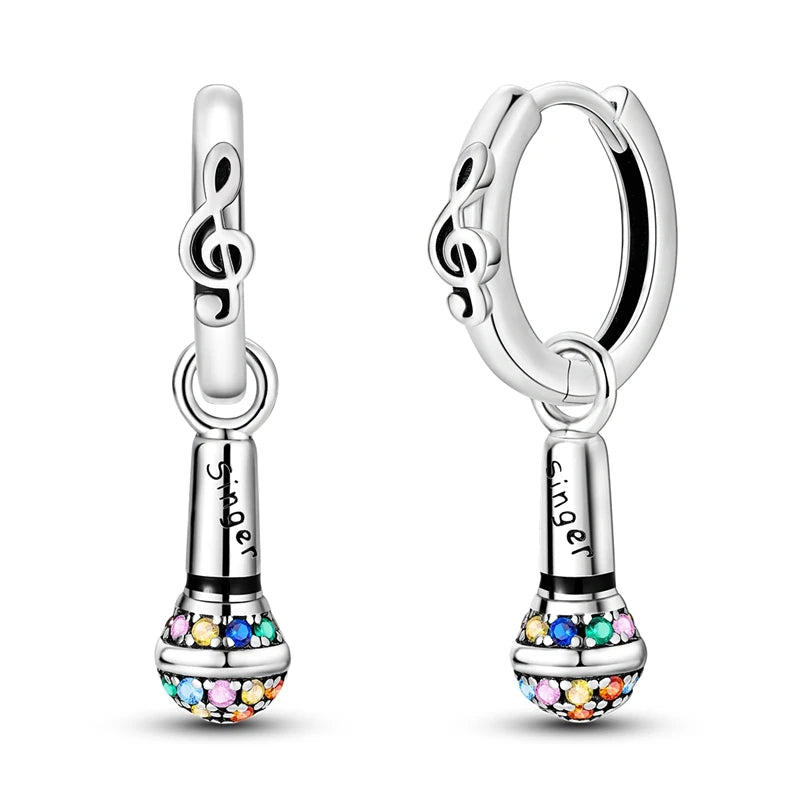 Creolen 925 Silber Ohrringe Zirkonia | Hypoallergen | Luxus Ohrstecker Geschenk