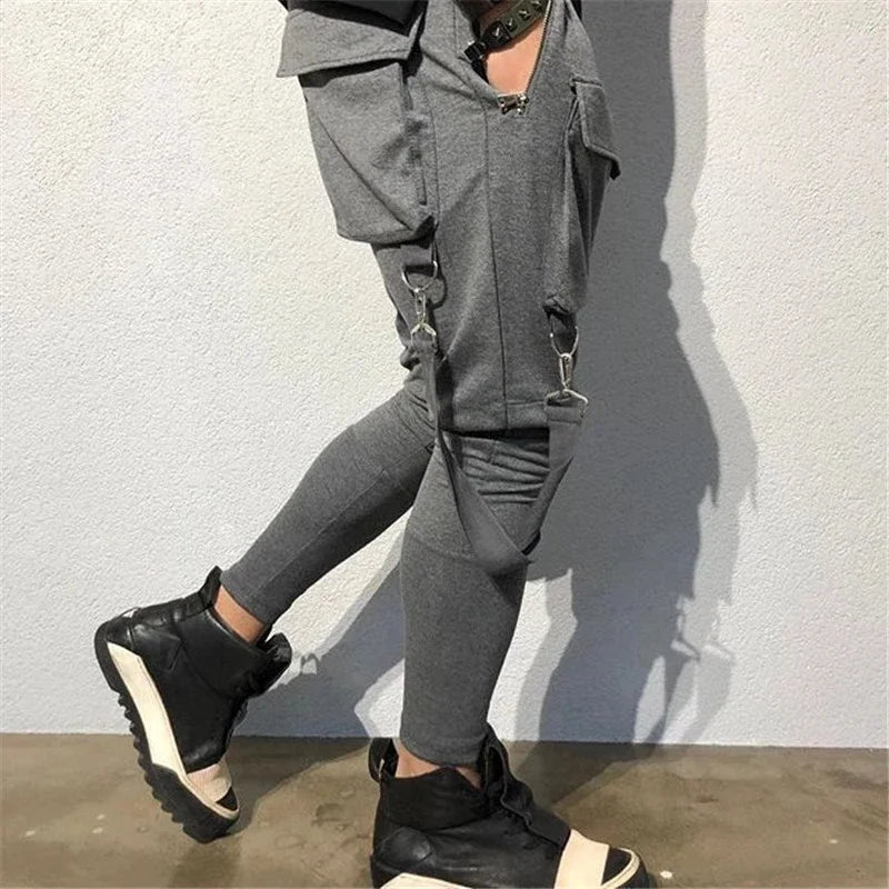 Herren Sporthose Jogger Jogginghose Sweatpants Trainingshose Cargo Hose mit Zip