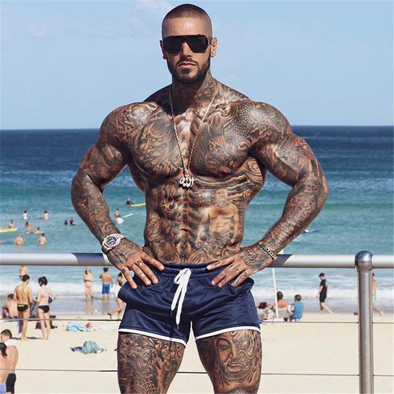 Fitness Shorts Kurze Sporthose Kurzhose Jogging Herren Trainingshose Sportshorts