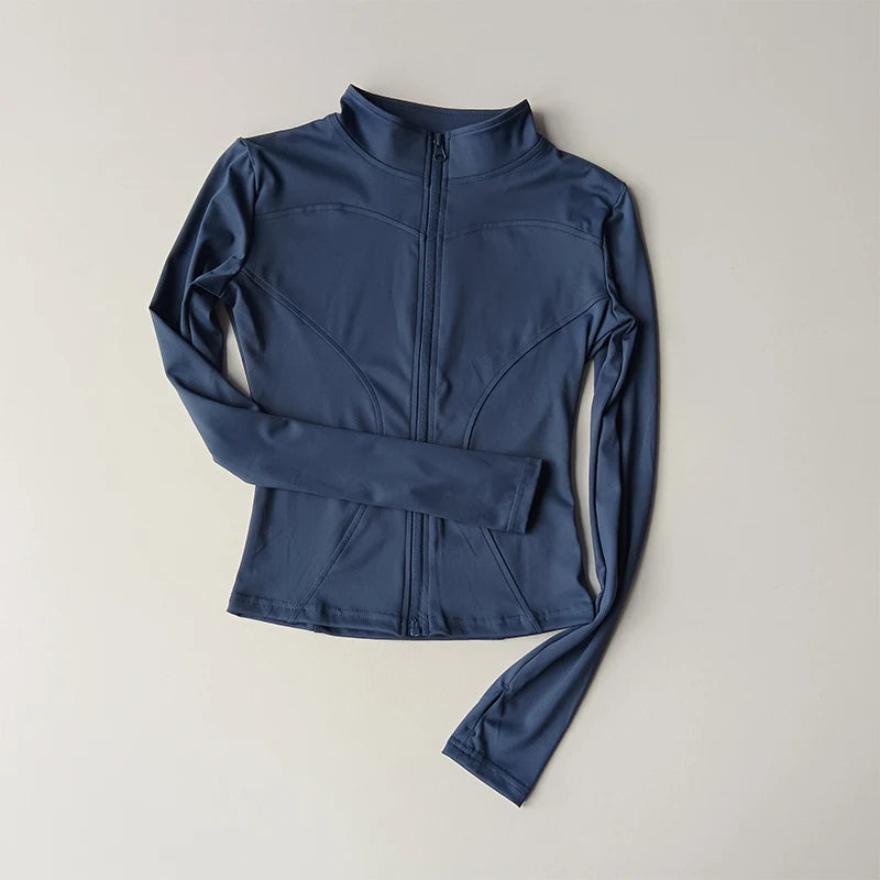 Damen Sportjacke Sweatshirt Fitness Gym Jacke Freizeitjacke Yoga Sportswear