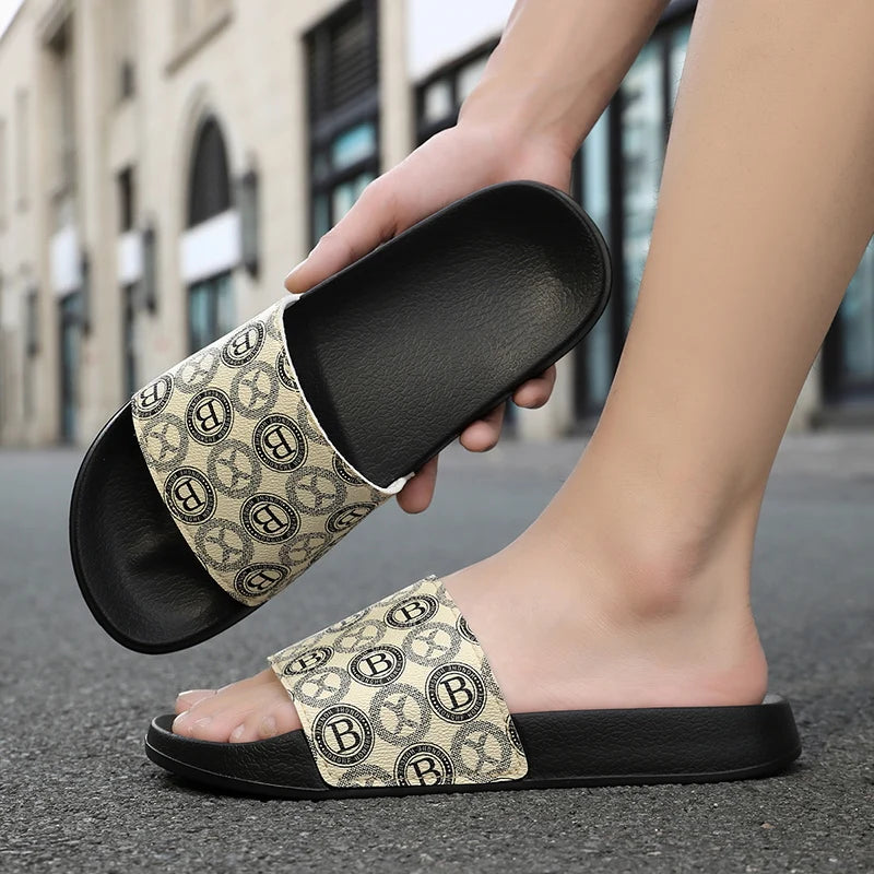 Badelatschen Hausschuhe Flip Flops Frauen Herren Sandalen rutschfeste Slippers