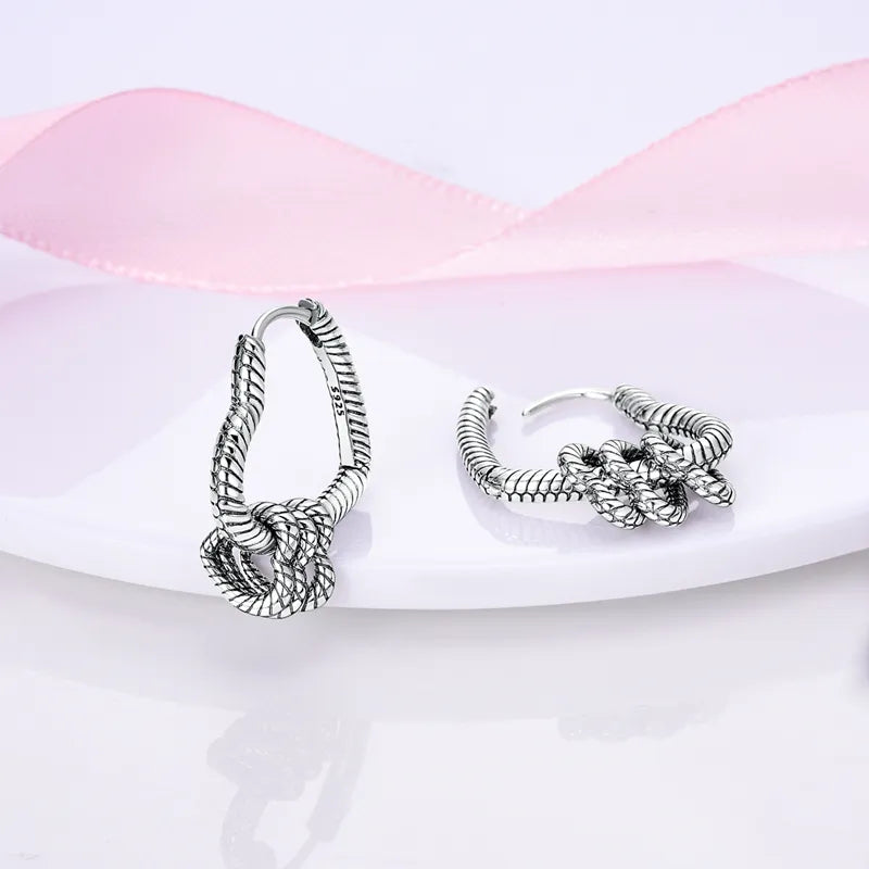 1 Paar Creolen aus 925 sterling Silber Schwarz Ohrringe Zirkonia Ohrstecker