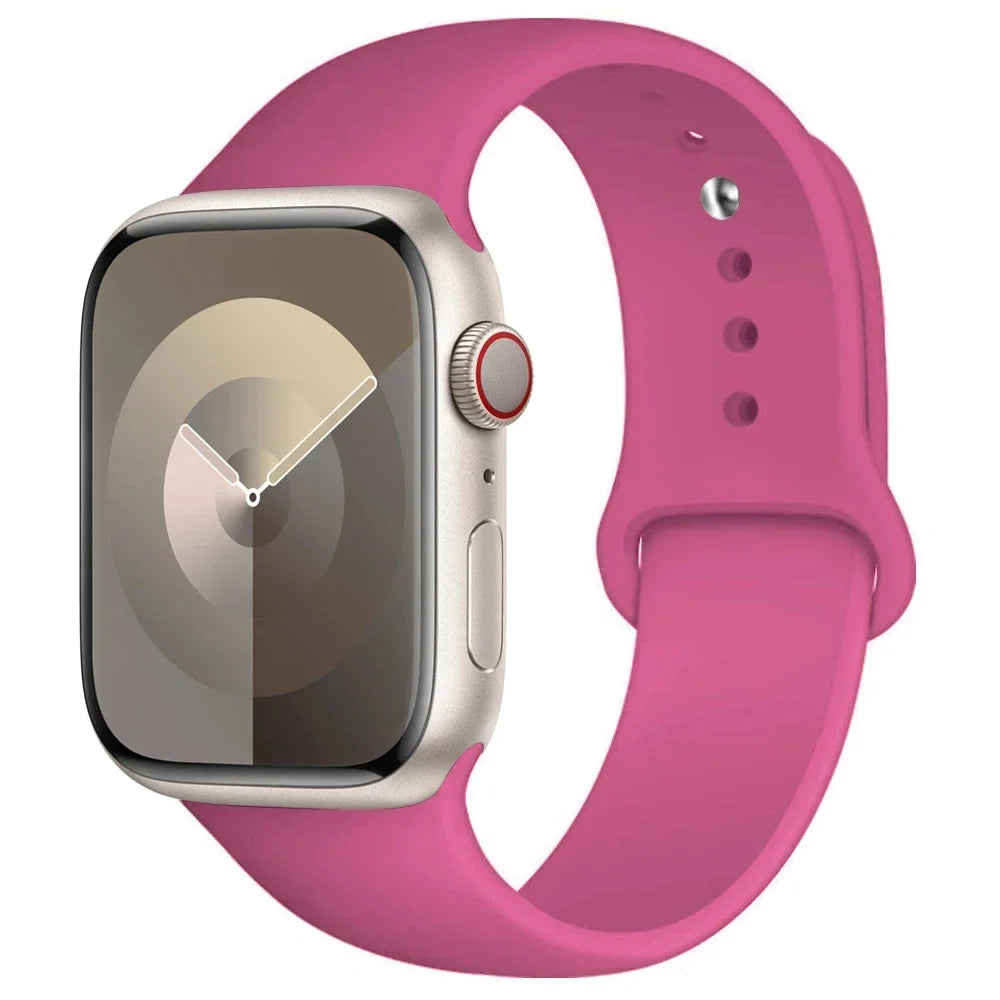 Silikon Armband für Apple Watch Series 9 8 7 6 5 4 3 SE Ultra Sport Band iWatch
